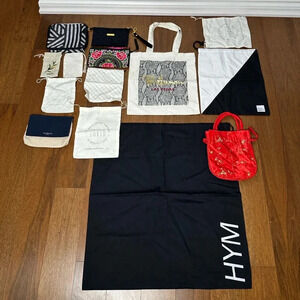 Bundle of Zippered Pouches and Dust Bags